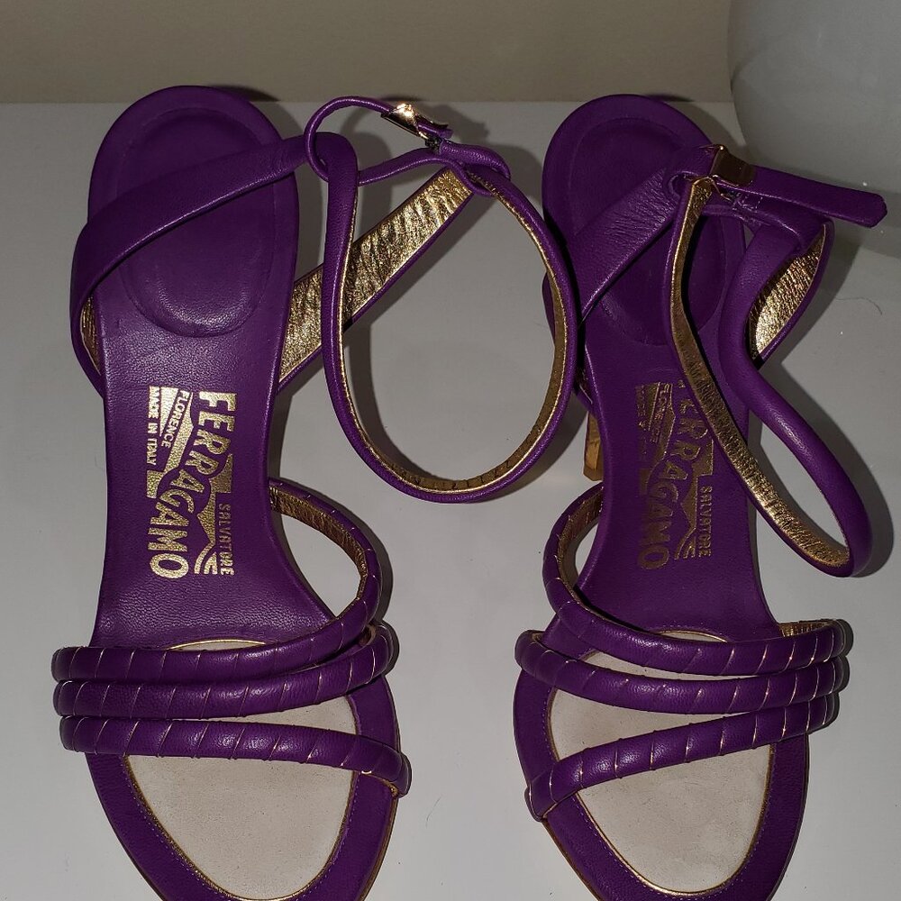 Designer Salvatore Farragamo high heels stiletto.